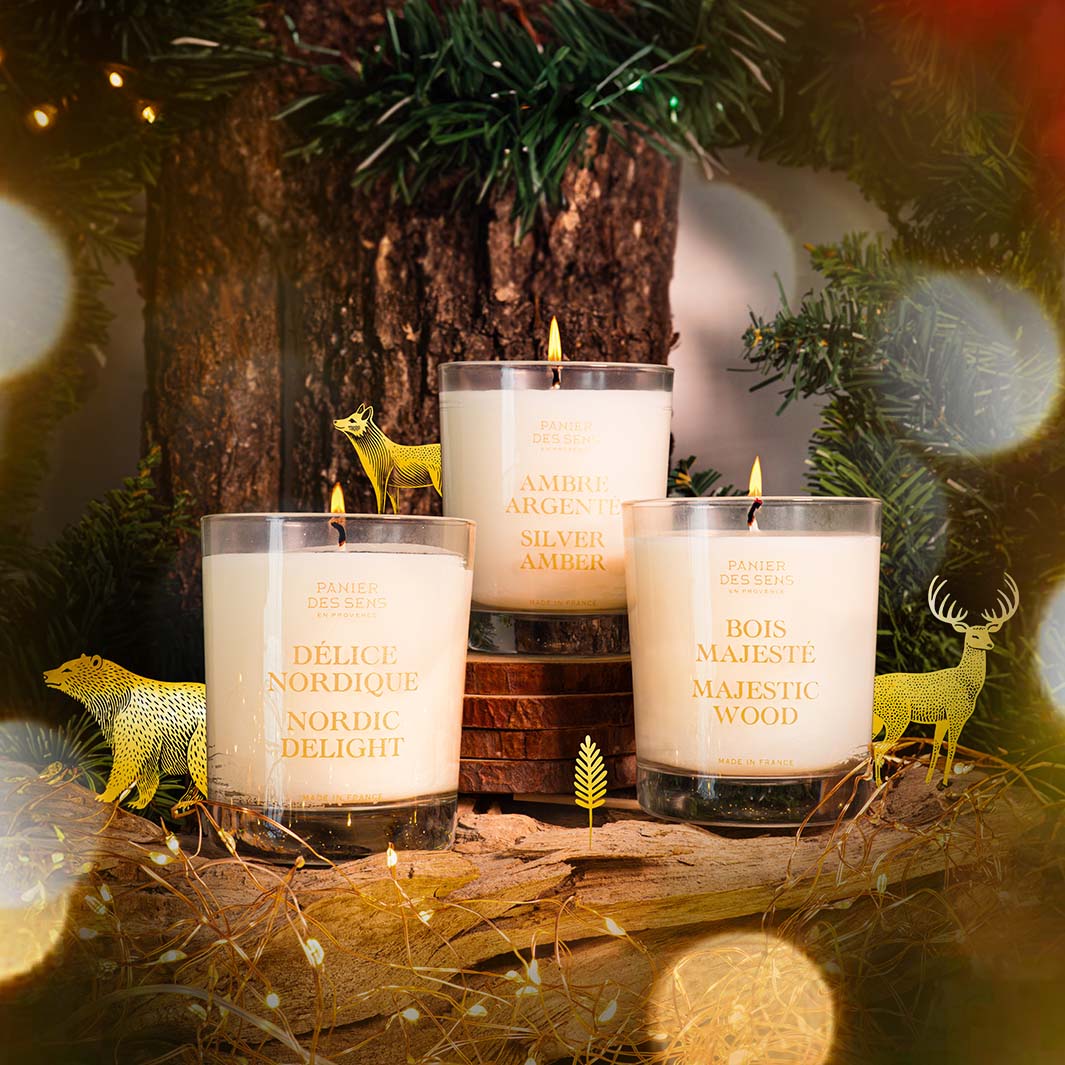 Bougie parfumée Hiver - Ambre Argenté 180g - Image 5